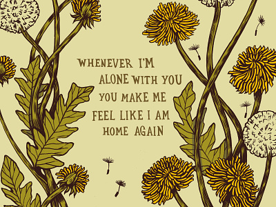Home art design designs drawing floral illustration lovesong lyrics the cure