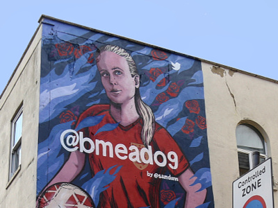 Fifa Women's World Cup drawing football graffiti graffiti art illustration mural portrait womens sport
