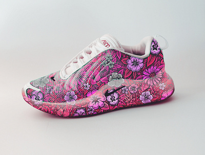Potatoshop Shoes design drawing fake floral flowers hype nike photoshop shoe design shoes