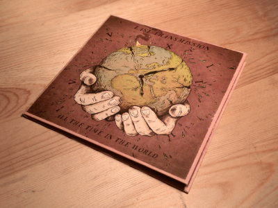 Last Transmission album cd clock cogs cracks earth ep globe hands illustration time