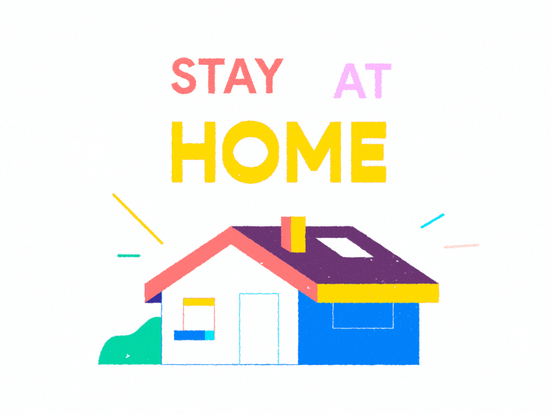 stay at home animated animation bordeaux covid covid 19 covid19 geometry gif home house morphing motion motion design pattern pattern art save life shape square stay home stayhome