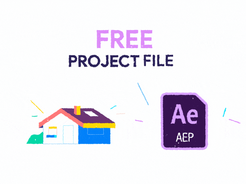 Stay at Home FREE PROJECT FILE ae aep aftereffects animation coronavirus covid covid19 free freebie gumroad illustration morphing motion motion design project shapes square stayathome stayhome