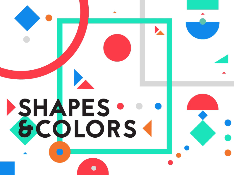 Shapes & Colors & Motion circles colors motion rectangles shapes squares triangles