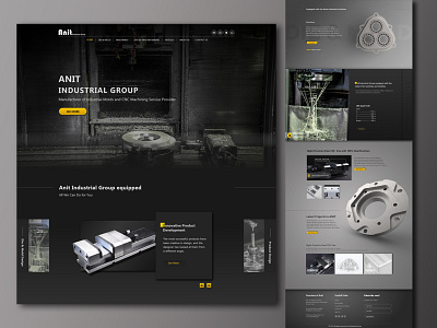 Industrial Website Design design typography ui web