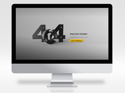 404 Error Page app design graphic design ui web