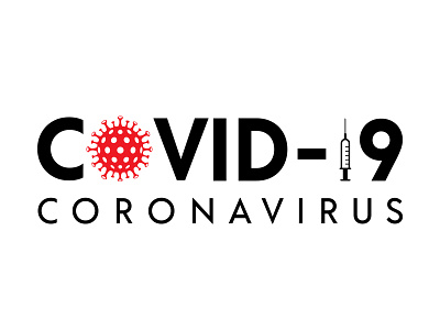 Covid Logo corona creative death graphic design logo design medical logo minimalist modern typography virus