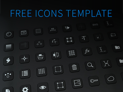 Free Icon Template custom fast free icon panels photoshop plugins template tools workflow