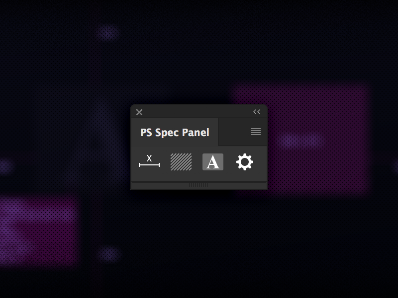 Spec Panel by pspowertools on Dribbble