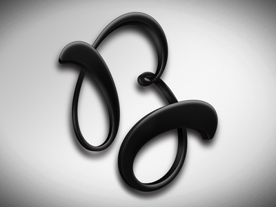 Monogram 3d typography