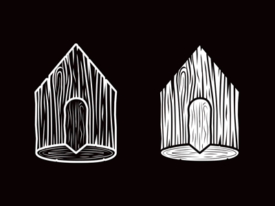 The Log Shed illustration logo