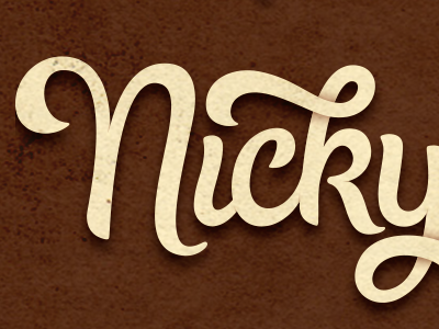 Nicky Halliday Identity 3 hand lettering typography