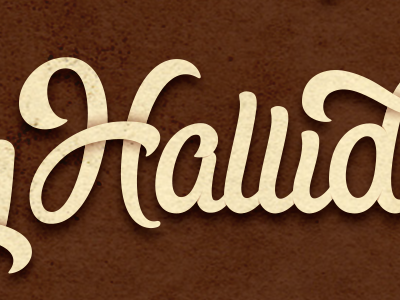 Nicky Halliday Identity 4 hand lettering typography