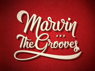 Marvin and The Grooves handlettering typography