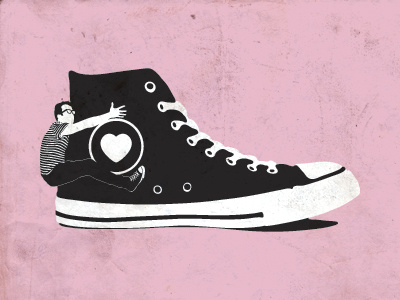 I Love My Converse illustration