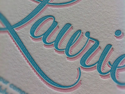 Guy & Laurie Print letterpress typography