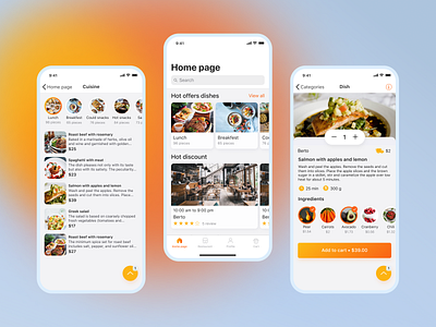 UI/UX Design for GoodFood app by Kate Kanaieva for EVNE Developers on ...