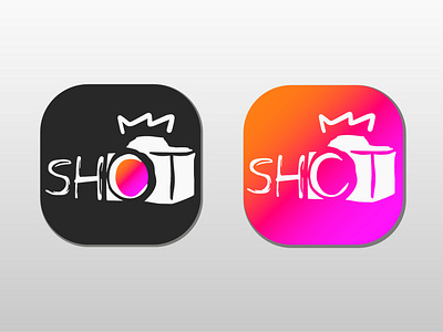 SHOT app logo negativespace negativespacelogo photography
