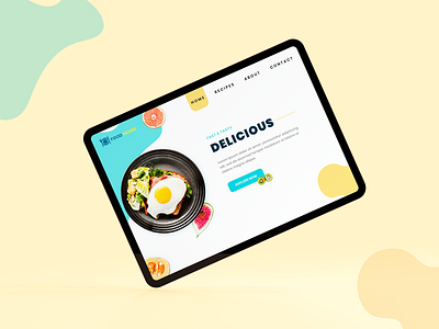 Online Food Delivery delivery fooddelivery onlinefood vector webdesign webpage yellow