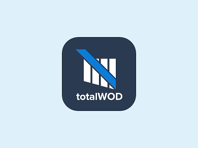 TotalWOD android colors flat graphic gym icon ipad appstore iphone icon