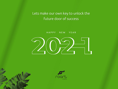 New Year Creative 2021 art clean concept creative new year