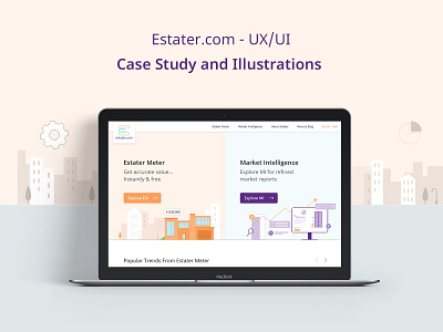 Estater - UX/UI Case Study data estater illustrations property real estate sketch sketching ui design user interaction user research uxui web design