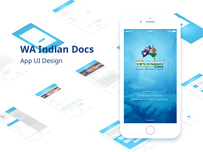 WA Indian App UI Design app clean creative education event minimlist ui design