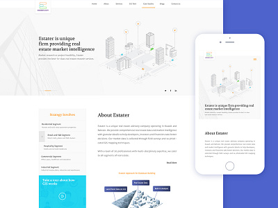 Estater UX/UI design creative illustration property realestate uxui