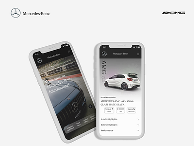 Mercedes-Benz AMG Ui Design Concept app automotive design car ui dailyui ui ux