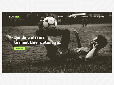 Football Academy Landing Page