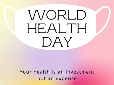 World Health Day branding design flat illustration logo minimal ux