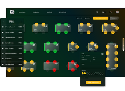 Table Reservation Website branding design figmadesign glassmorphism newbie uxfoodie