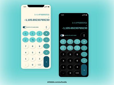 Calculator app #DailyUI