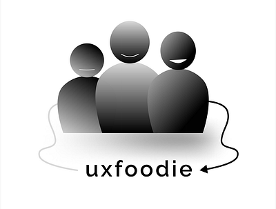 Logo - White and black figmadesign logo uxfoodie