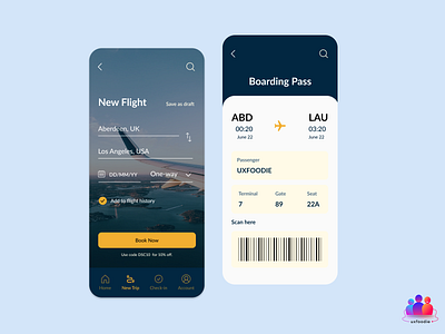 Boarding pass #DailyUI dailyui figmadesign uxfoodie