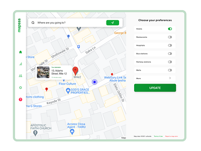 MAP - GREEN dailyui figmadesign uxfoodie