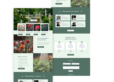 Commercial gardening website figmadesign uxfoodie