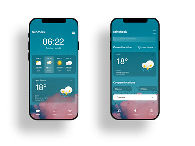 Daily UI Day 37 - Weather app dailyui figmadesign uxfoodie
