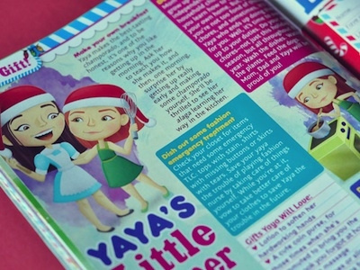 Total Girl Christmas Issue 2011 Editorial Illustration