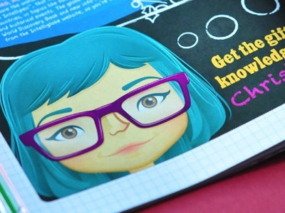 'Tis the Season to Get Smarter (Total Girl Philippines) character childrens colorful editorial eyeglasses illustration illustrator magazine vector