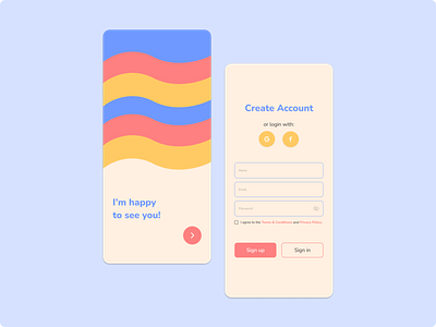 sign up #dailyui app daily ui daily ui 1 design sign in sign up ui ux