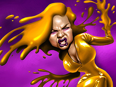 Mustard Mind cartoon girl hero heroine superhero warrior woman