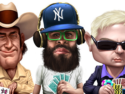 Poker player avatars avatar avatars caricature face faces game mobile player poker portrait