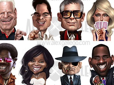 Avatars for videogame 2d art app avatar avatars caricature caricatures design game gamer player videogame