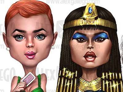 Avatars for videogame app avatar avatars caricatura caricature character game icon poker videogame