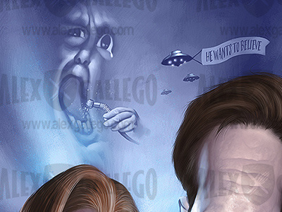 X-files caricature detail avatar caricaturas caricature caricatures celebrities digital humour portrait television tv x files xfiles