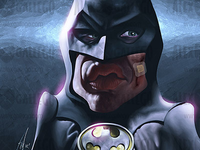 Batman 1989 80s avatar batman caricaturas caricature caricatures comics digital humour movie portrait tv