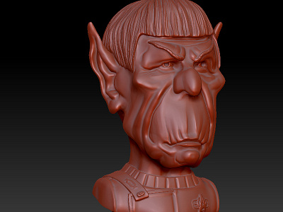 Mr Spock Caricature Bust By Alex Gallego On Dribbble Mr Spock Caricature Bust By Alex Gallego On Dribbble