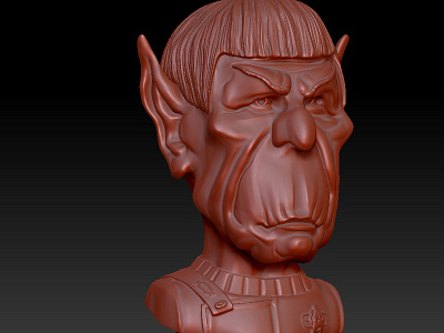 Mr Spock Caricature Bust By Alex Gallego On Dribbble