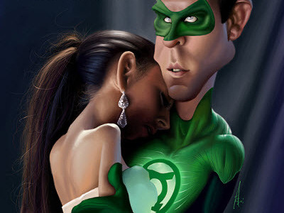 Green Lantern By Alexgallego caricature caricatures cartoon humour illustration