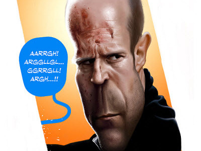 Jason Statham by Alex Gallego caricature caricatures cartoon character humour illustration